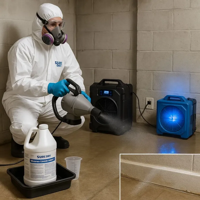 Sanitization and Odor Removal process in Monson, MA